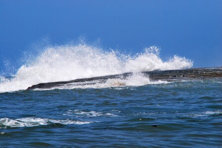 Wave spray flood photo