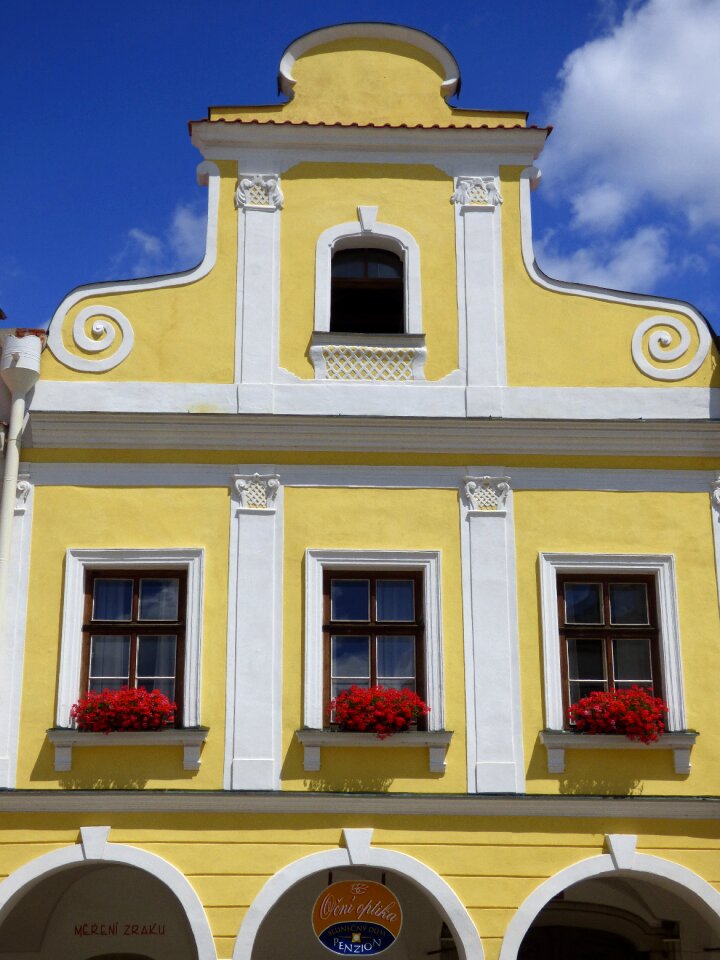 Buildings the window czech republic