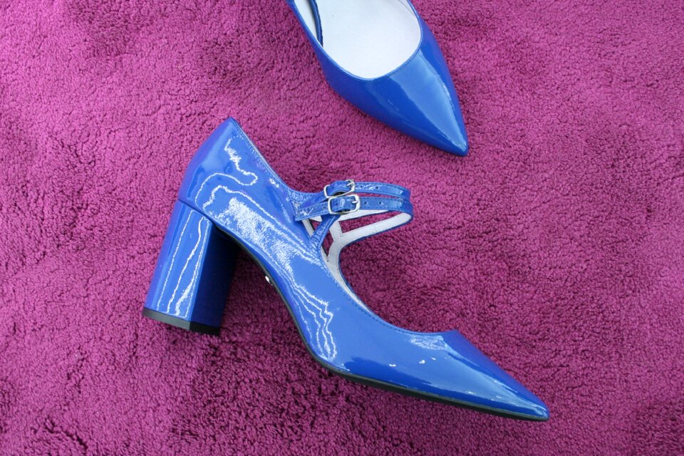 Shuttles heels blue