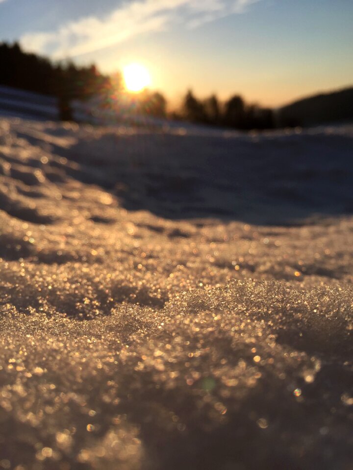 Ice crystal wintry sparkle