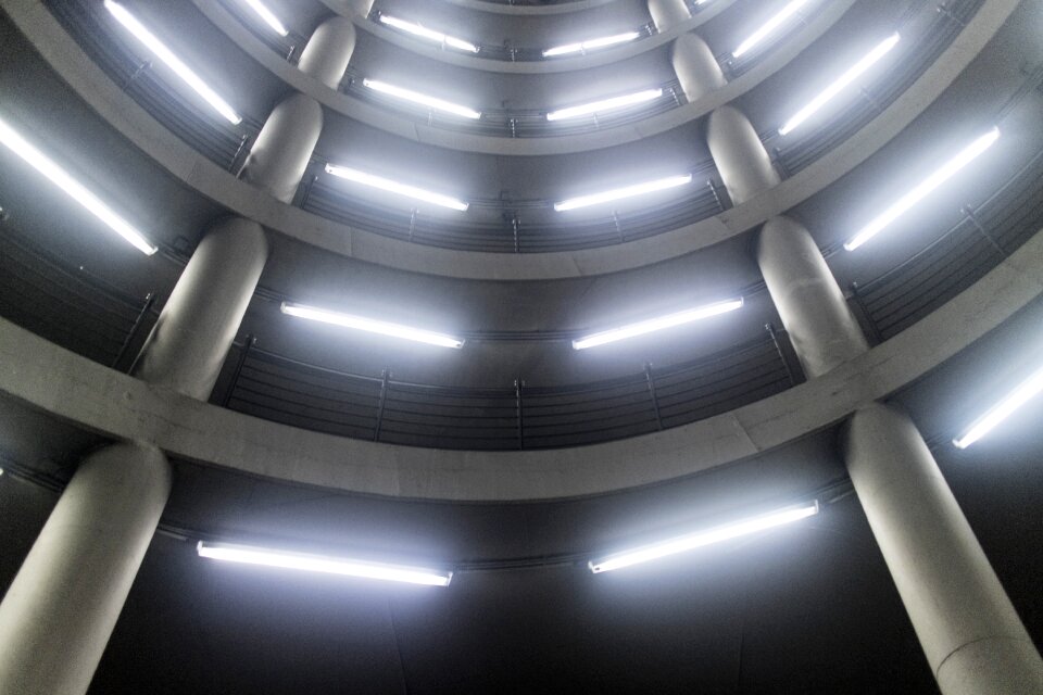 Pattern multi storey car park grey