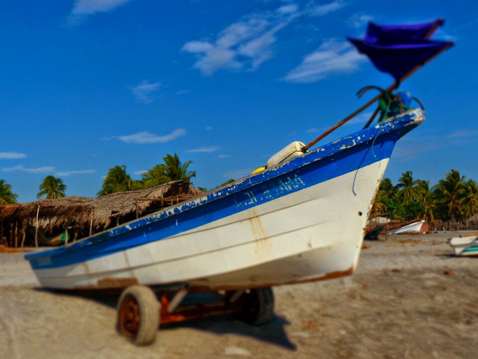 Fishing calm port