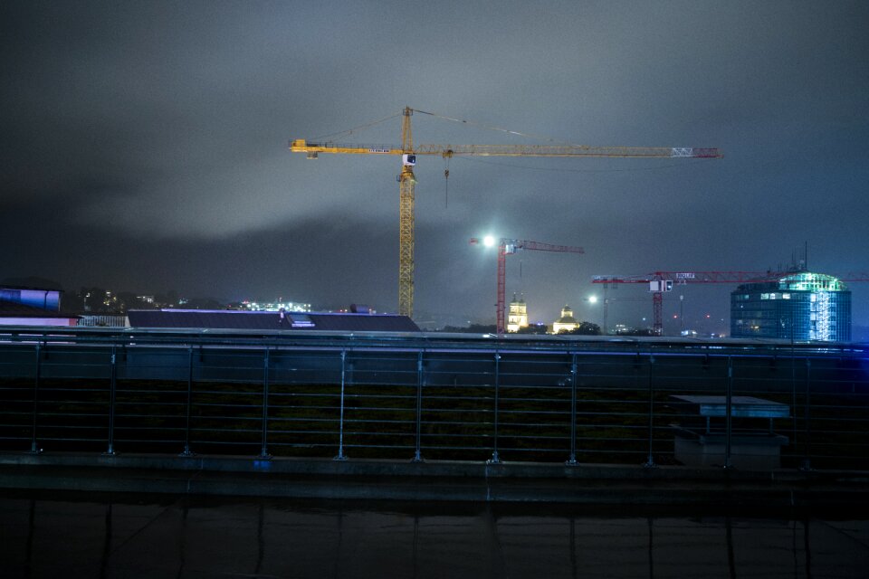 Skyline darkness long exposure