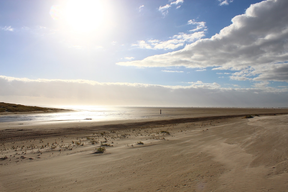 Wind structure in the sand sea nordfriesland