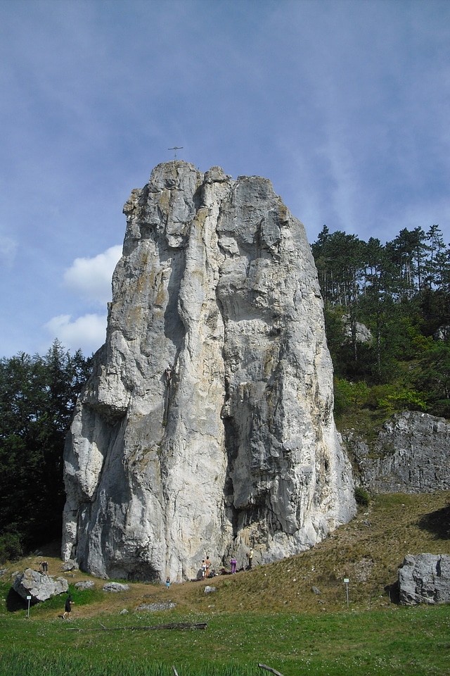 Altmühl valley climbing school climber