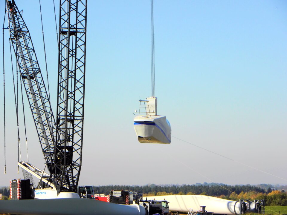 Science technology the windmills green energy photo