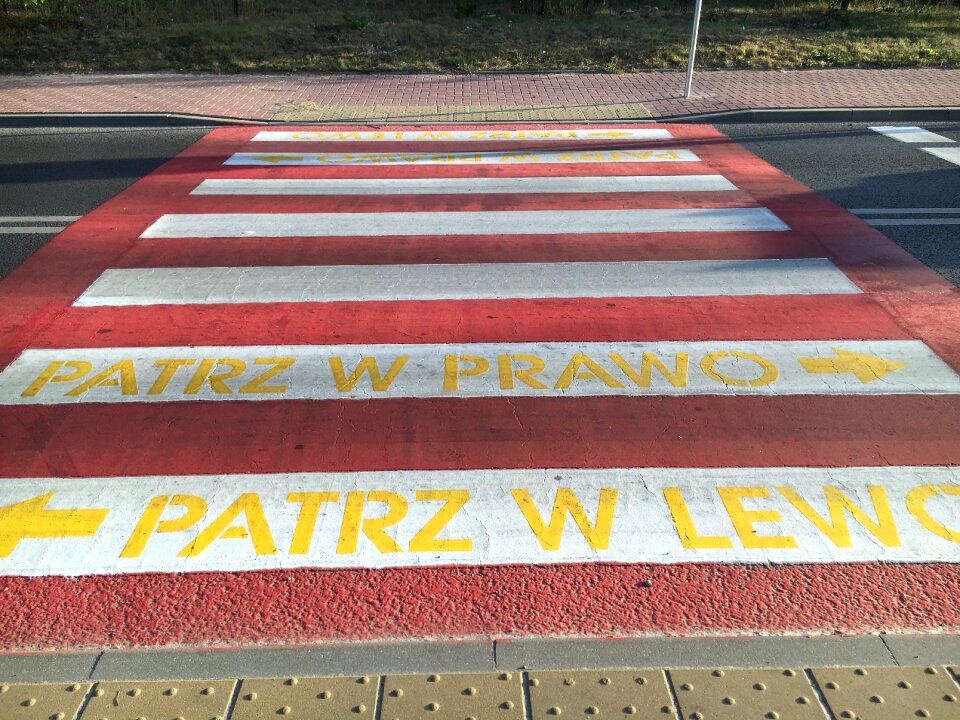 Pedestrians transition zebra