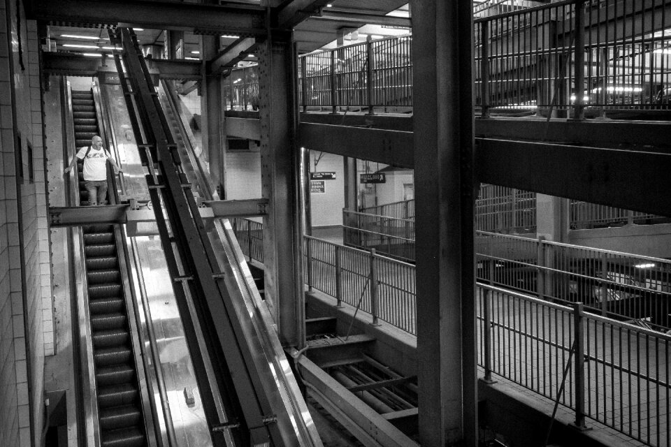 Station tube passenger