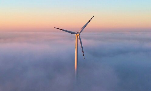 The windmills green energy ecology photo