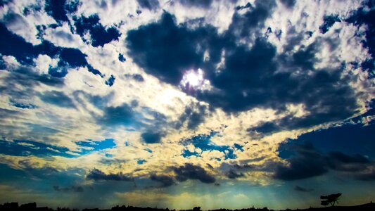 Nature cloudy sunlight