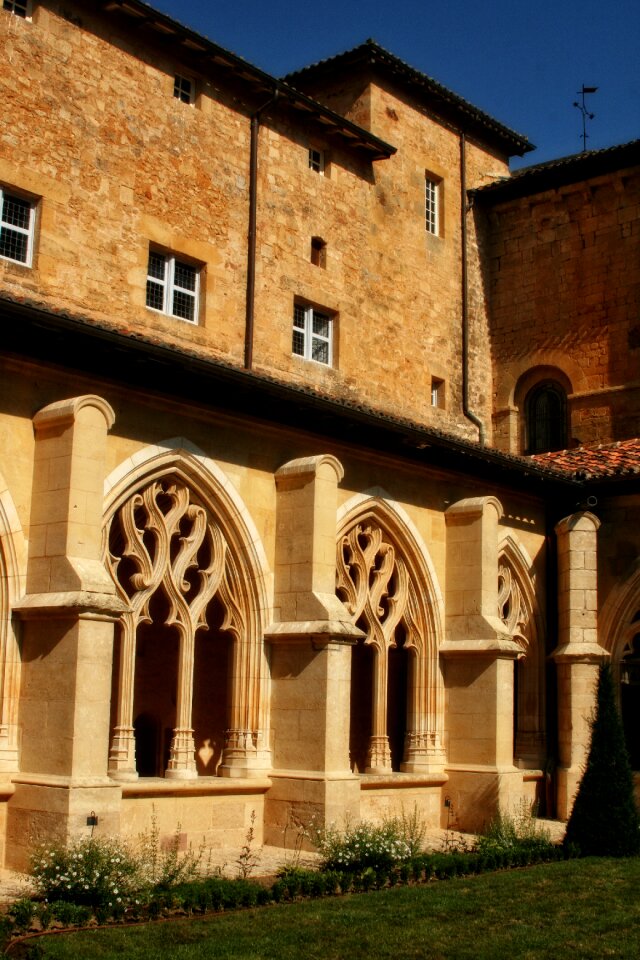 Abbey cloister sculpture