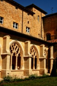 Abbey cloister sculpture photo