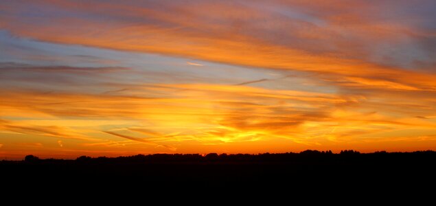 Sunset landscape nature