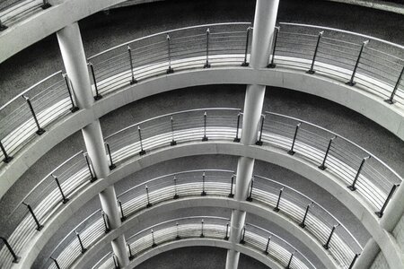 Pattern railing grey photo