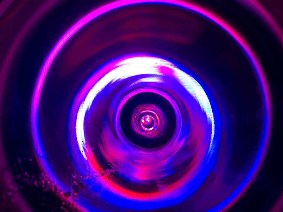 Pink abstraction glass
