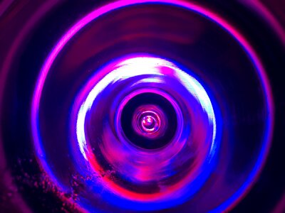Pink abstraction glass