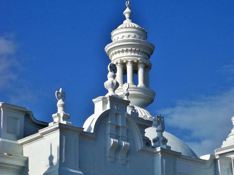 Architecture white roof