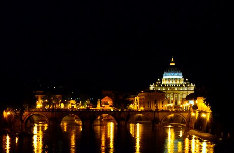 St peter's basilica tiber italy photo