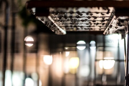 Depth of field reflection surface tension