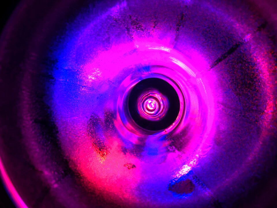 Pink abstraction glass