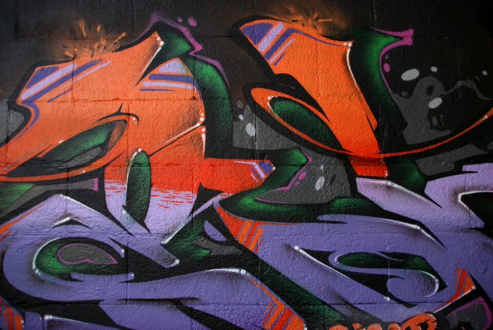 Street orange purple