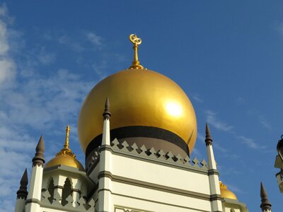 Kampong glam blue mosque photo