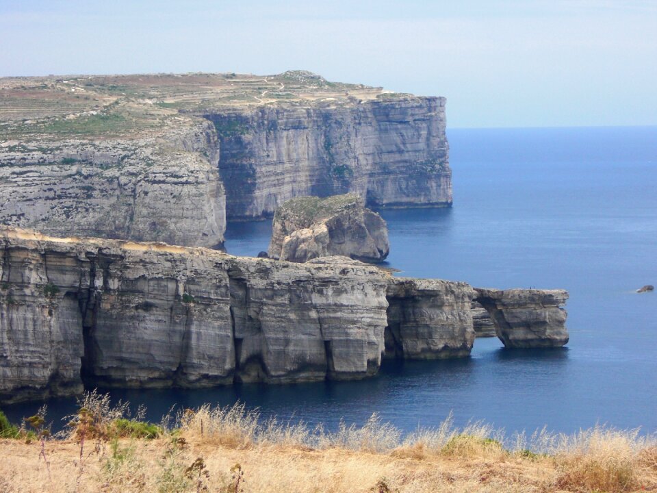 Cliffs water landscapes photo