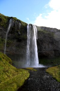Iceland landscape waterfalls
