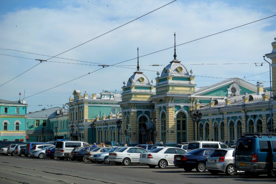 Russia architecture train
