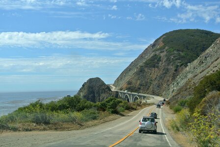 Big sur cliffs route 1 photo