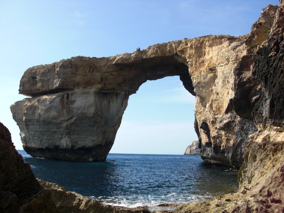 Cliff sea the mediterranean sea