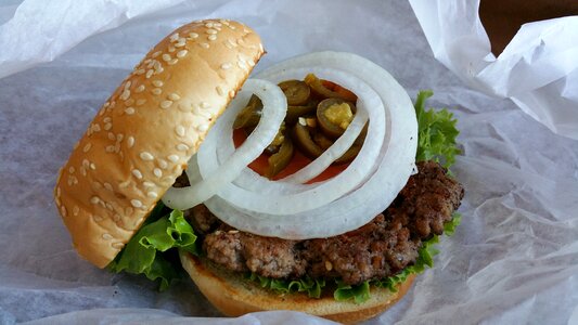 Food burger meat photo