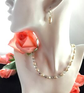 Pearls woman's jewelry display