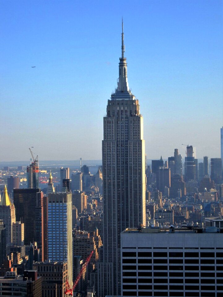 Big apple city ​​views skyscraper