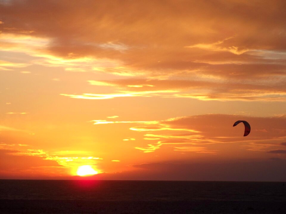 Sky colors beach photo