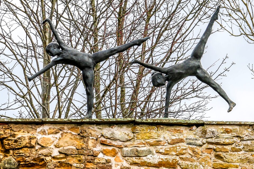 Sculpture landmark children