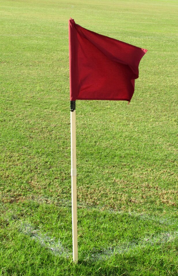 Football field green football