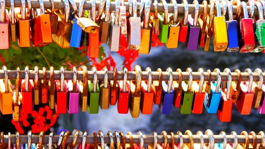Love symbol castle love locks