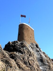 Oman knight castle tower photo