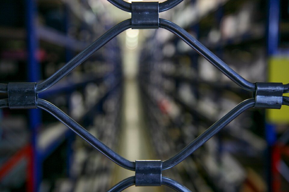 Fence rolling shutter rack