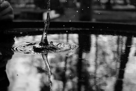 Water black and white photography