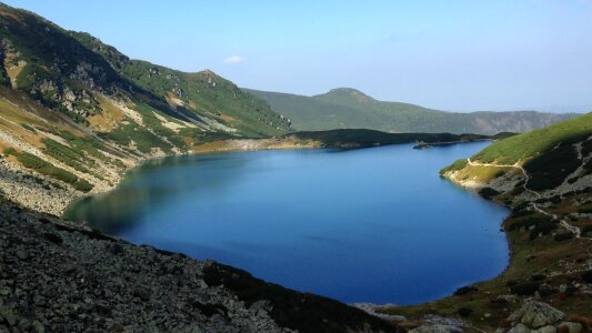 Nature the national park black pond tracked