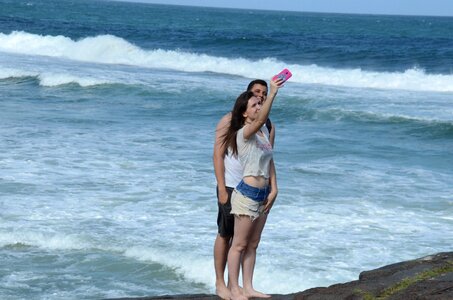 Boyfriends litoral mar