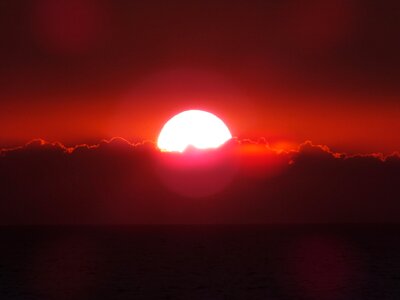 Sunset katwijk north sea