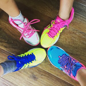 Feet sport colors photo
