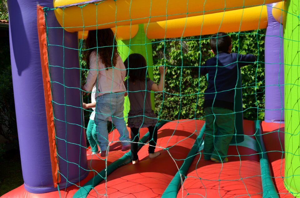 Baseball player children jump