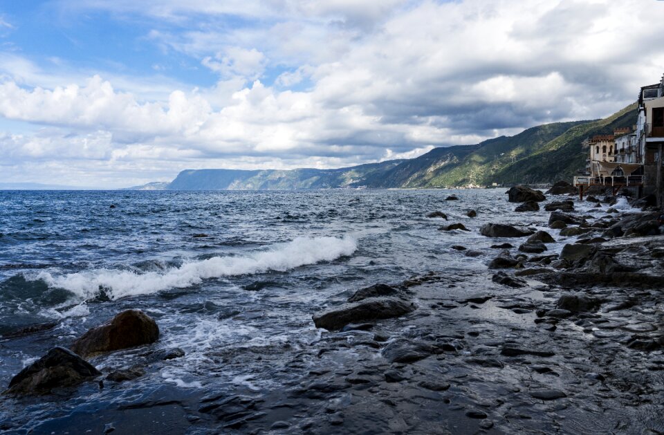 Waves beach calabria