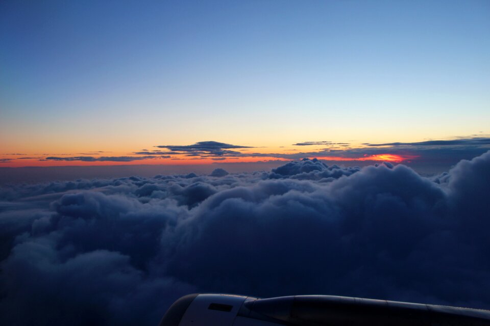 Sunset light horizon