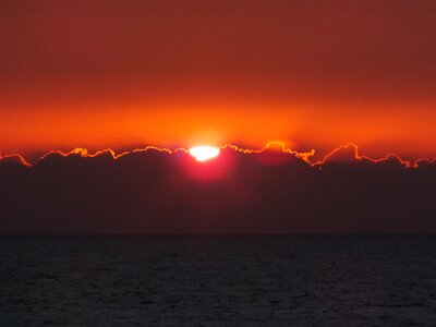 Sunset katwijk north sea
