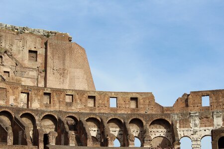 Italy ruins colosseum photo